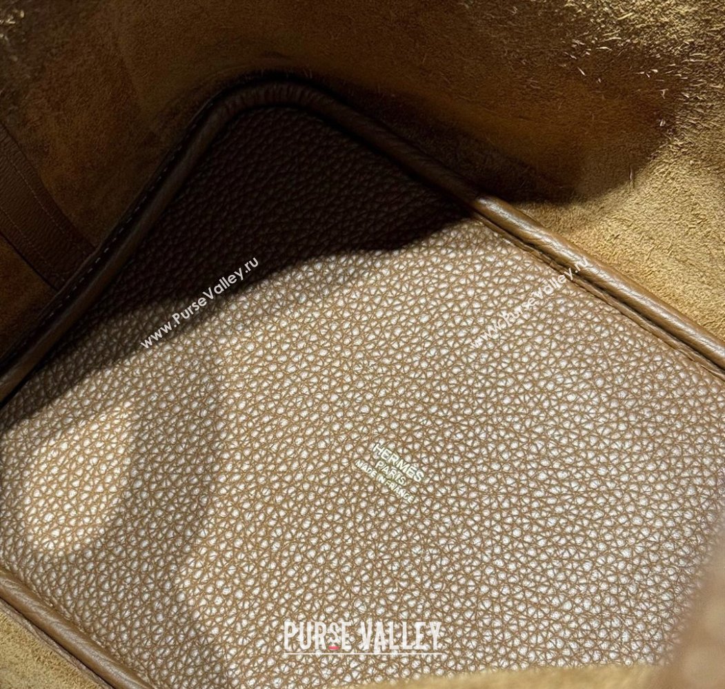 Hermes Picotin Lock Bag 22cm in Togo Calfskin Leather Chestnut Brown 2025 (FL-250808154)