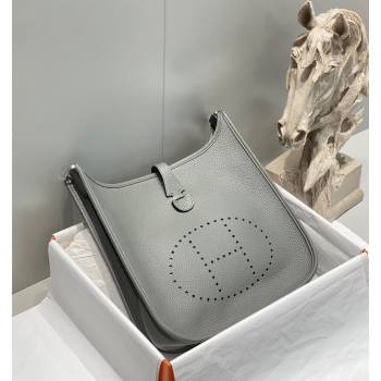 Hermes Evelyne Bag 29cm in Togo Calfskin Leather Cloud Grey 2025 (FL-250808128)