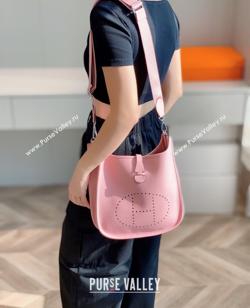 Hermes Evelyne Bag 29cm in Togo Calfskin Leather 3Q Pink 2025 (FL-250808129)