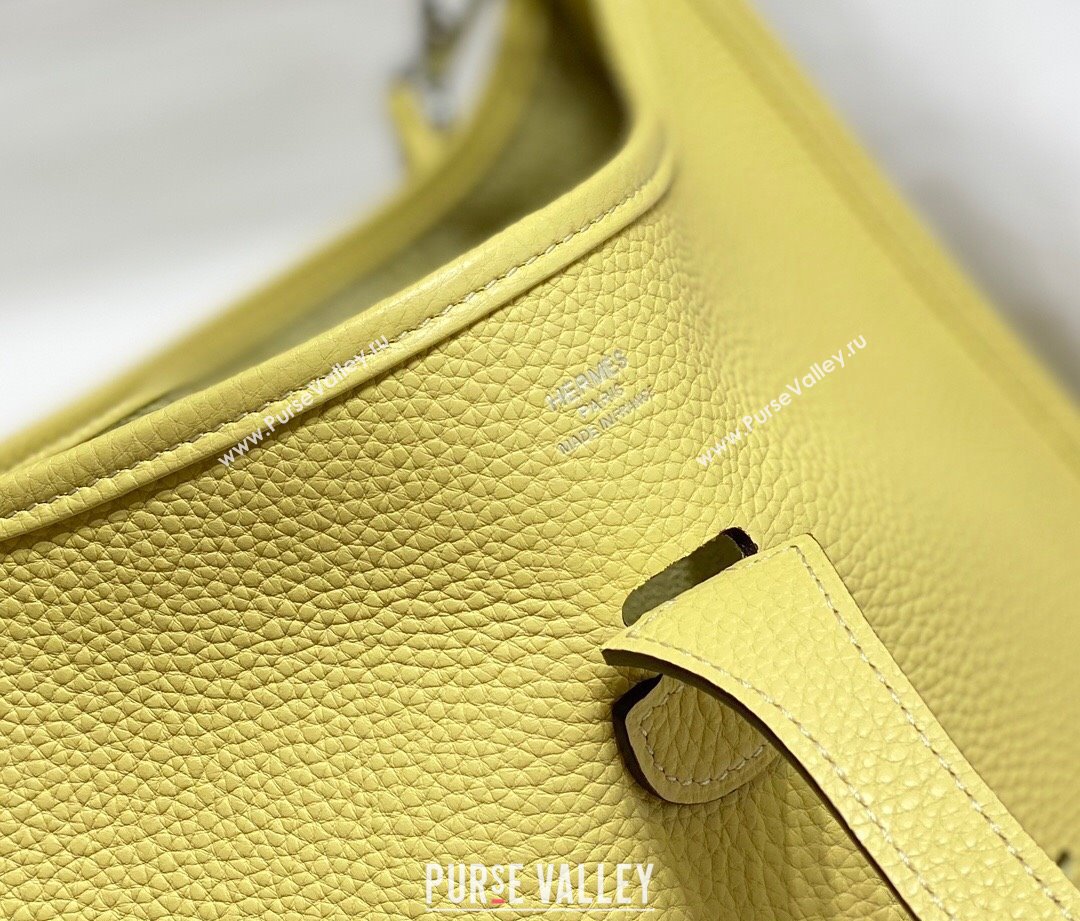 Hermes Evelyne Bag 29cm in Togo Calfskin Leather Chick Yellow 2025 (FL-250808130)