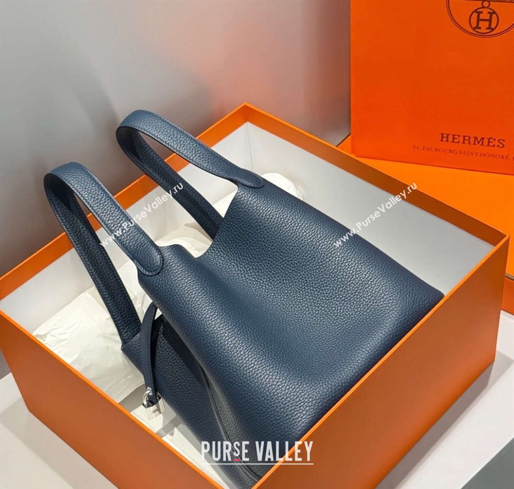 Hermes Picotin Lock Bag 22cm in Togo Calfskin Leather Prussia Blue 2025 (FL-250808155)
