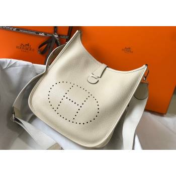 Hermes Evelyne Bag 29cm in Togo Calfskin Leather Wool White 2025 (FL-250808131)