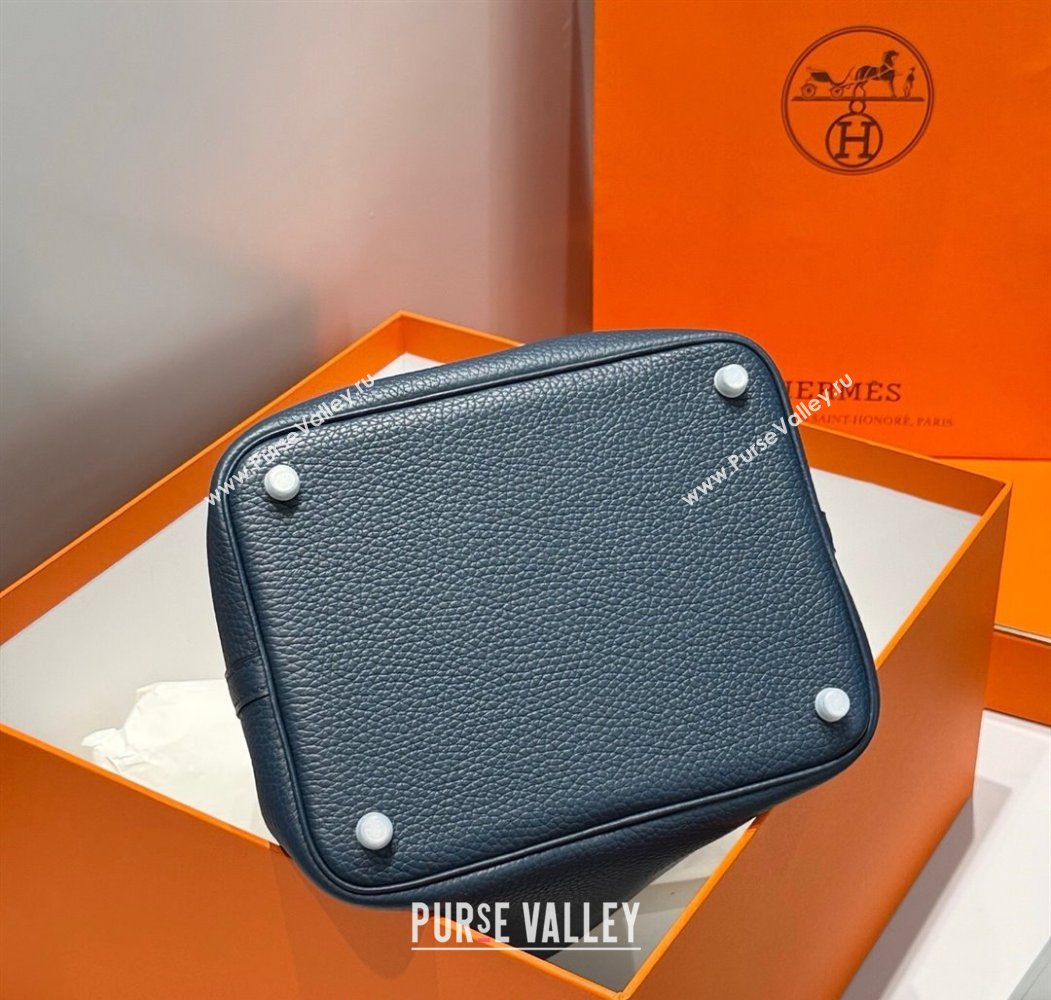 Hermes Picotin Lock Bag 22cm in Togo Calfskin Leather Prussia Blue 2025 (FL-250808155)