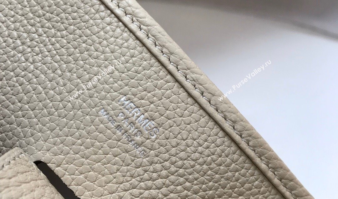 Hermes Evelyne Bag 29cm in Togo Calfskin Leather Wool White 2025 (FL-250808131)