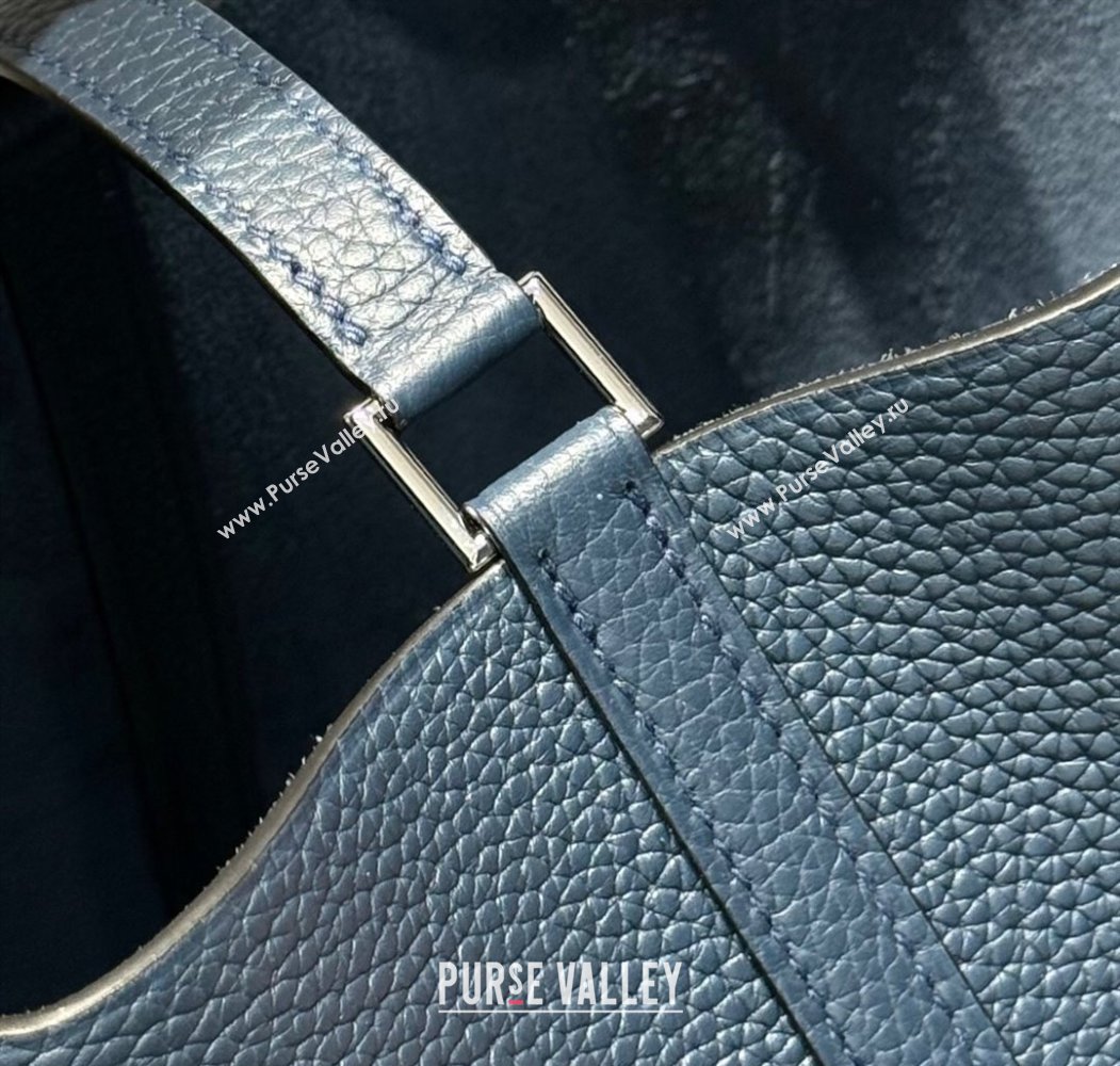 Hermes Picotin Lock Bag 22cm in Togo Calfskin Leather Prussia Blue 2025 (FL-250808155)
