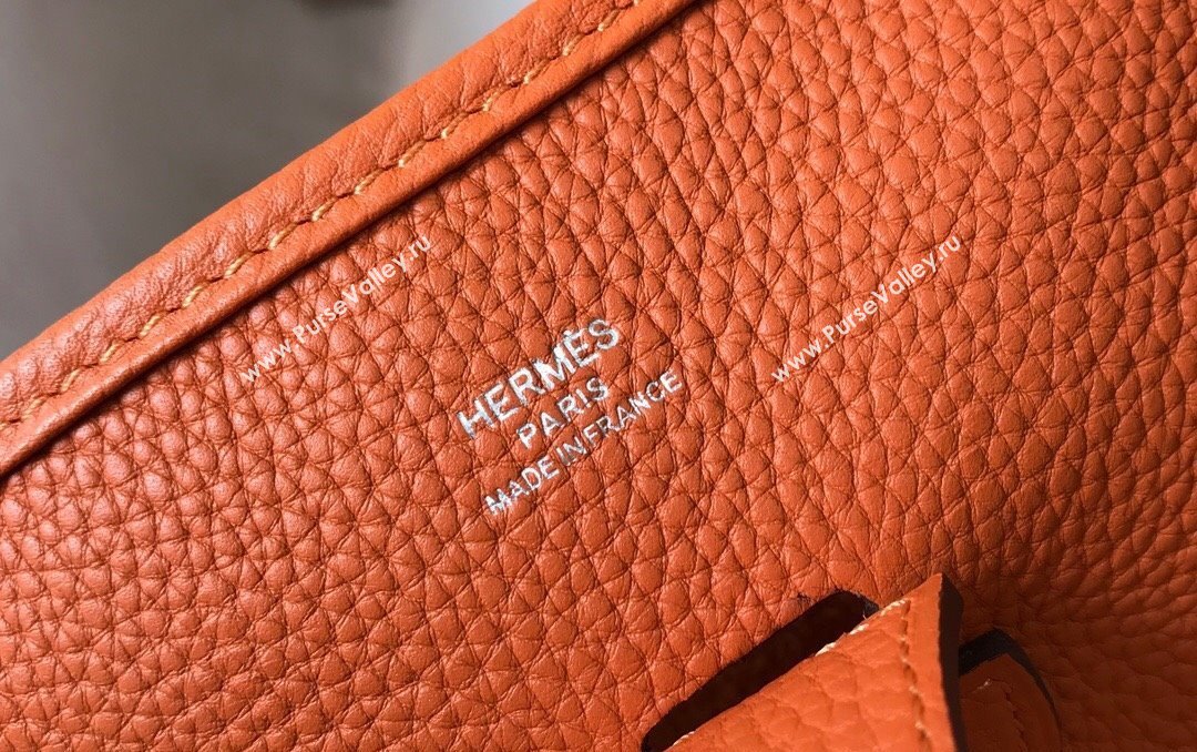 Hermes Evelyne Bag 29cm in Togo Calfskin Leather Orange 2025 (FL-250808132)