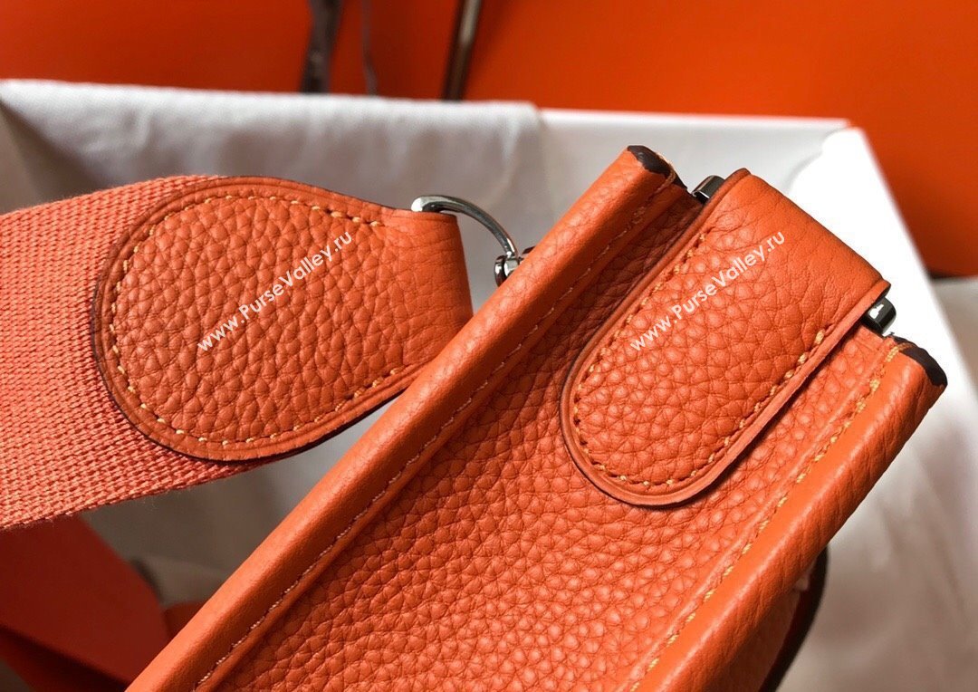 Hermes Evelyne Bag 29cm in Togo Calfskin Leather Orange 2025 (FL-250808132)