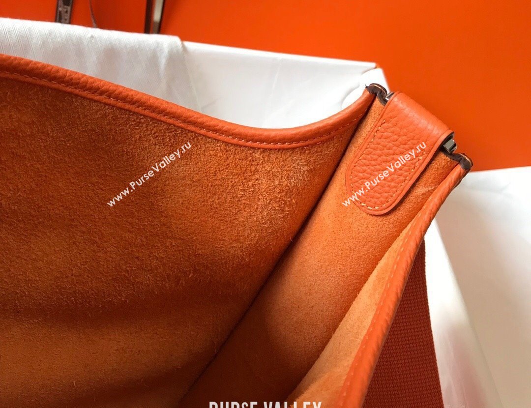 Hermes Evelyne Bag 29cm in Togo Calfskin Leather Orange 2025 (FL-250808132)