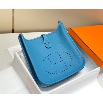 Hermes Evelyne Bag 29cm in Togo Calfskin Leather Denim Blue 2025 (FL-250808133)