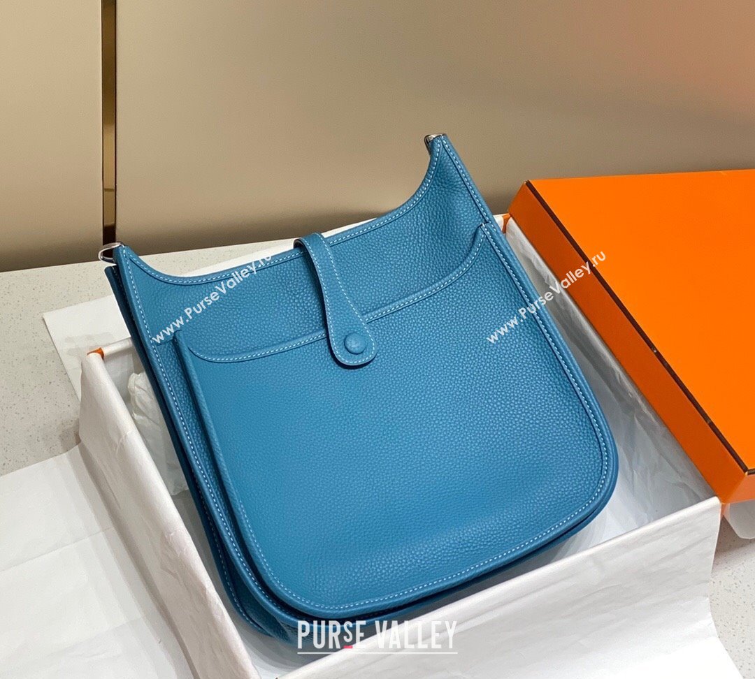 Hermes Evelyne Bag 29cm in Togo Calfskin Leather Denim Blue 2025 (FL-250808133)