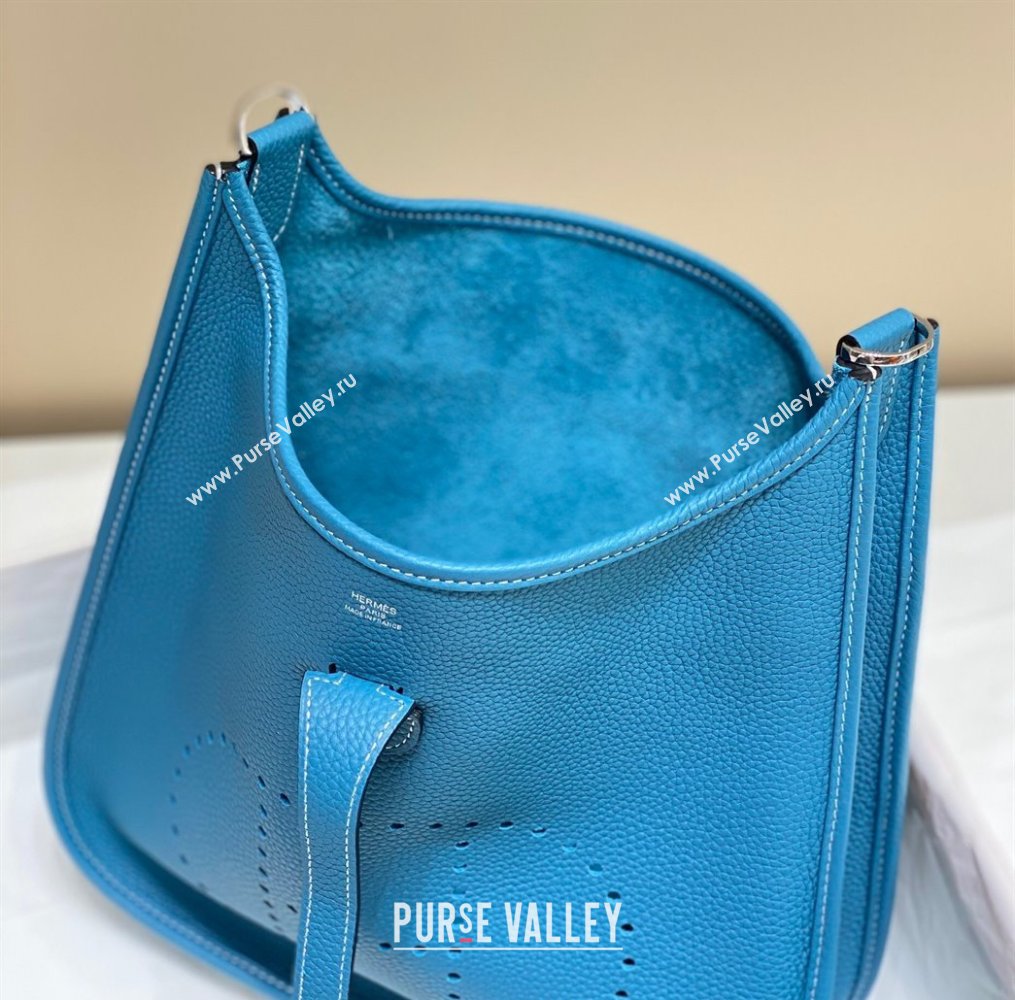 Hermes Evelyne Bag 29cm in Togo Calfskin Leather Denim Blue 2025 (FL-250808133)