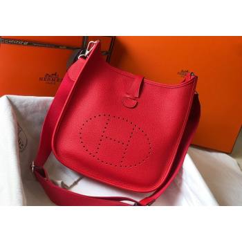 Hermes Evelyne Bag 29cm in Togo Calfskin Leather Chinese Red 2025 (FL-250808134)