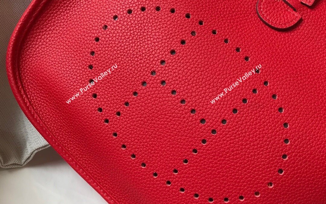 Hermes Evelyne Bag 29cm in Togo Calfskin Leather Chinese Red 2025 (FL-250808134)
