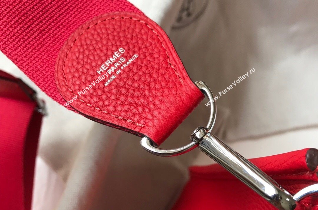 Hermes Evelyne Bag 29cm in Togo Calfskin Leather Chinese Red 2025 (FL-250808134)