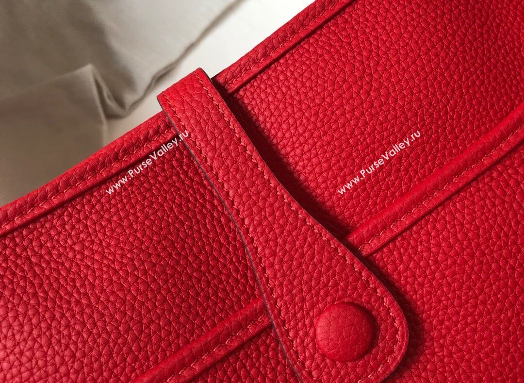 Hermes Evelyne Bag 29cm in Togo Calfskin Leather Chinese Red 2025 (FL-250808134)