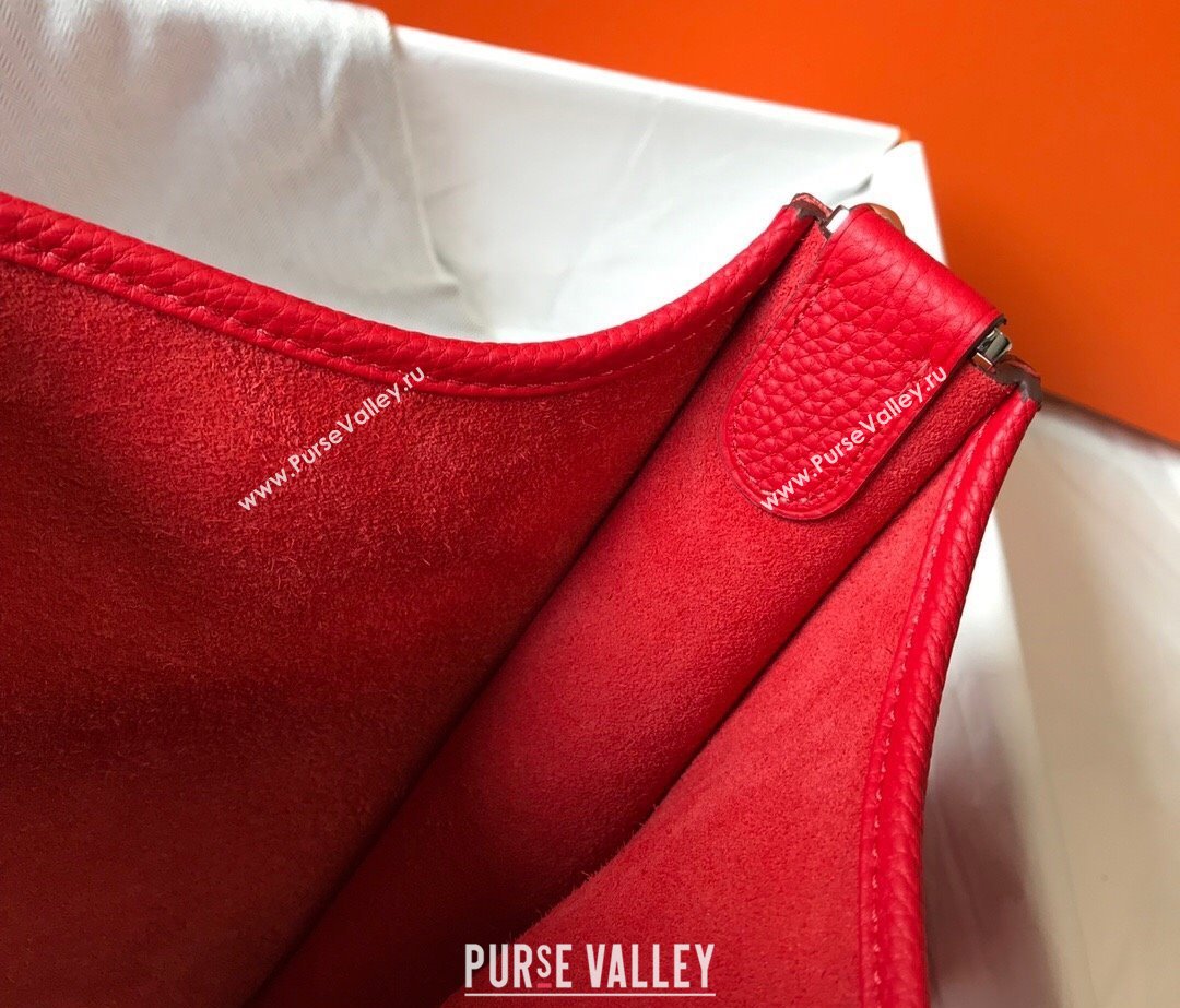 Hermes Evelyne Bag 29cm in Togo Calfskin Leather Chinese Red 2025 (FL-250808134)