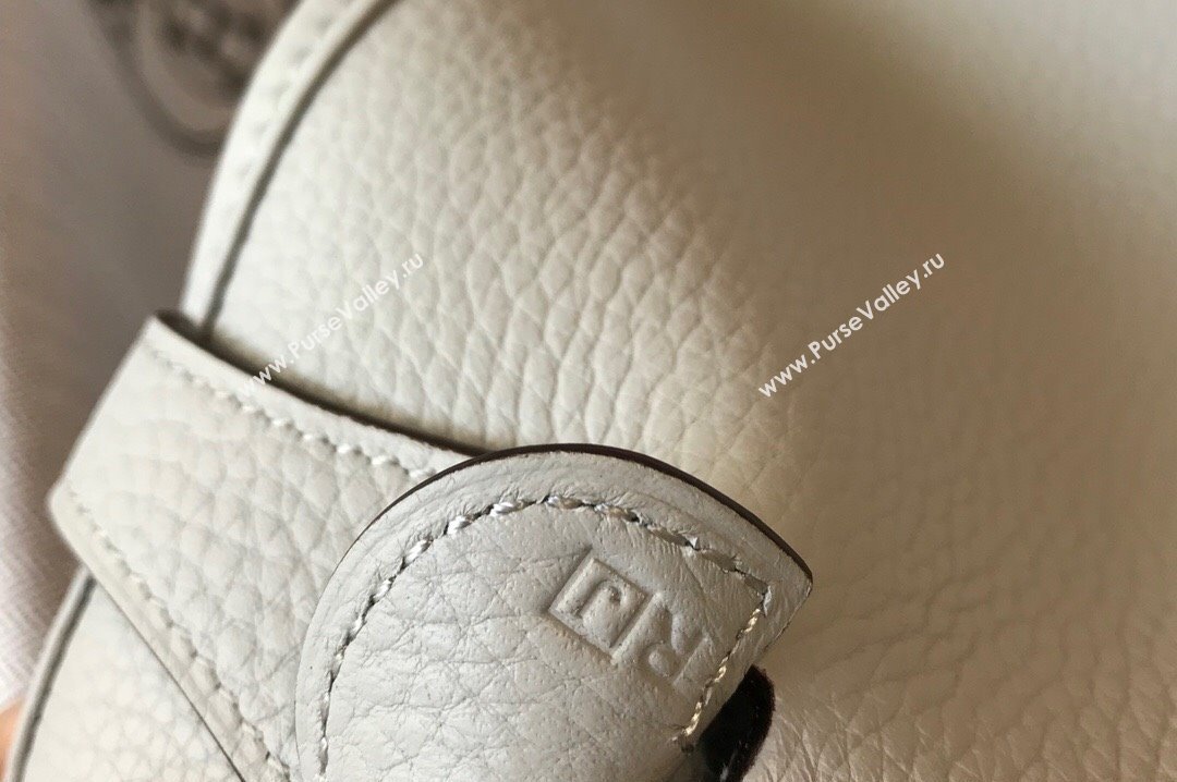 Hermes Evelyne Bag 29cm in Togo Calfskin Leather Pearly Grey 2025 (FL-250808135)