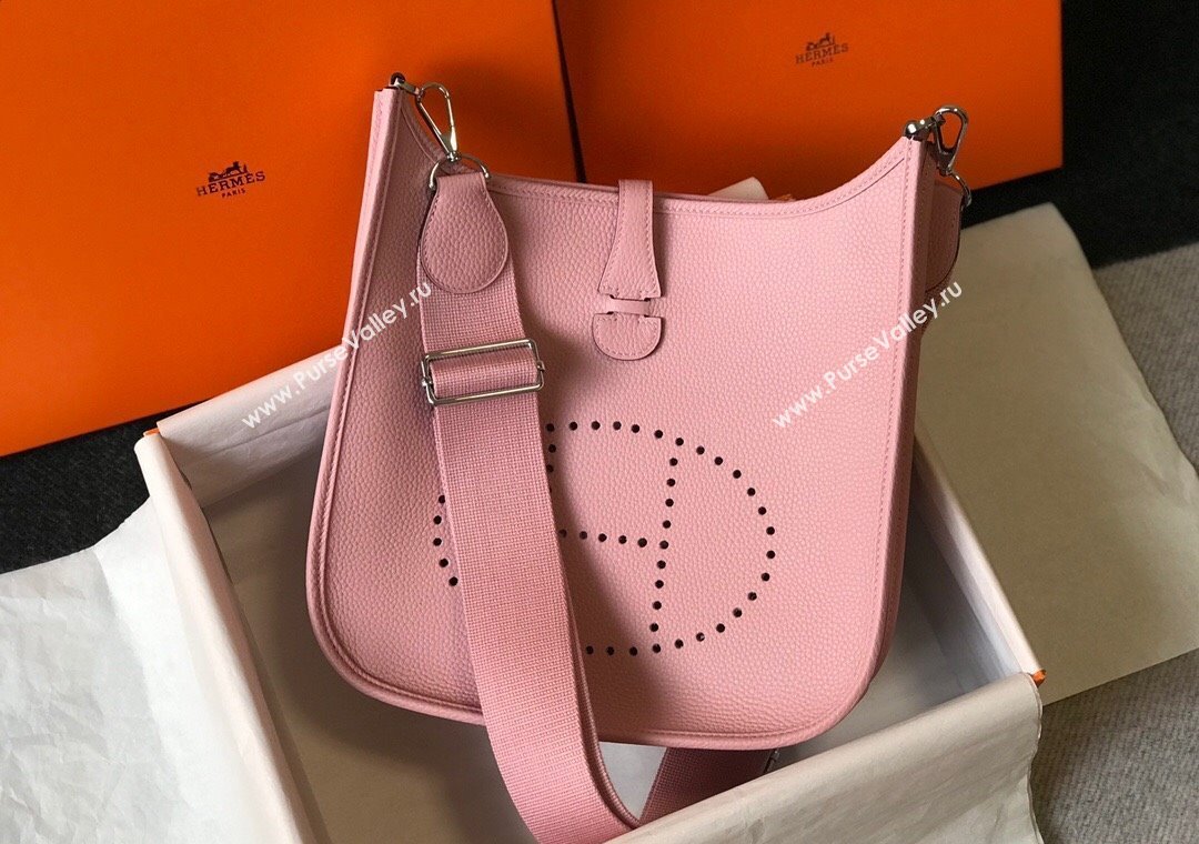 Hermes Evelyne Bag 29cm in Togo Calfskin Leather Cream Shake Pink 2025 (FL-250808137)