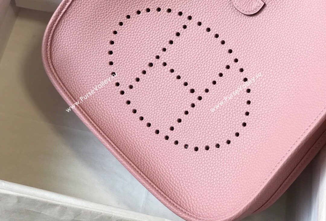 Hermes Evelyne Bag 29cm in Togo Calfskin Leather Cream Shake Pink 2025 (FL-250808137)