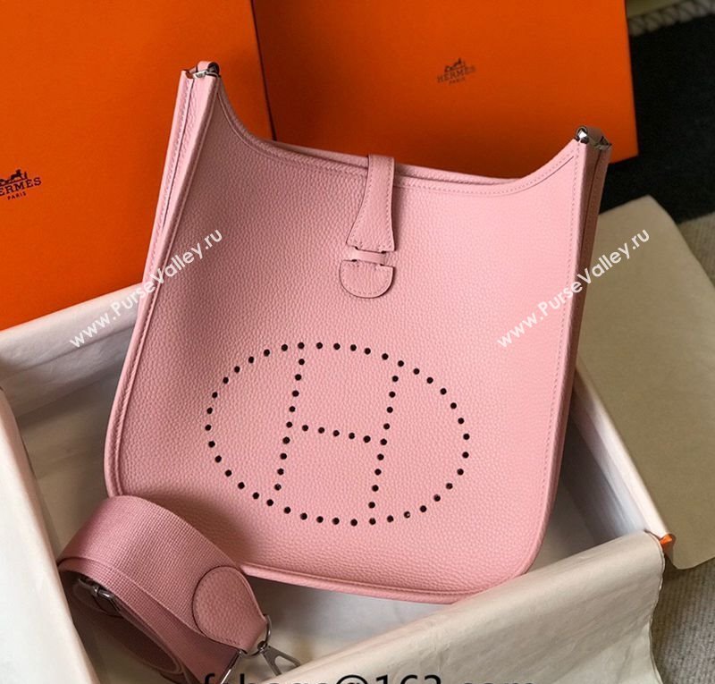 Hermes Evelyne Bag 29cm in Togo Calfskin Leather Cream Shake Pink 2025 (FL-250808137)