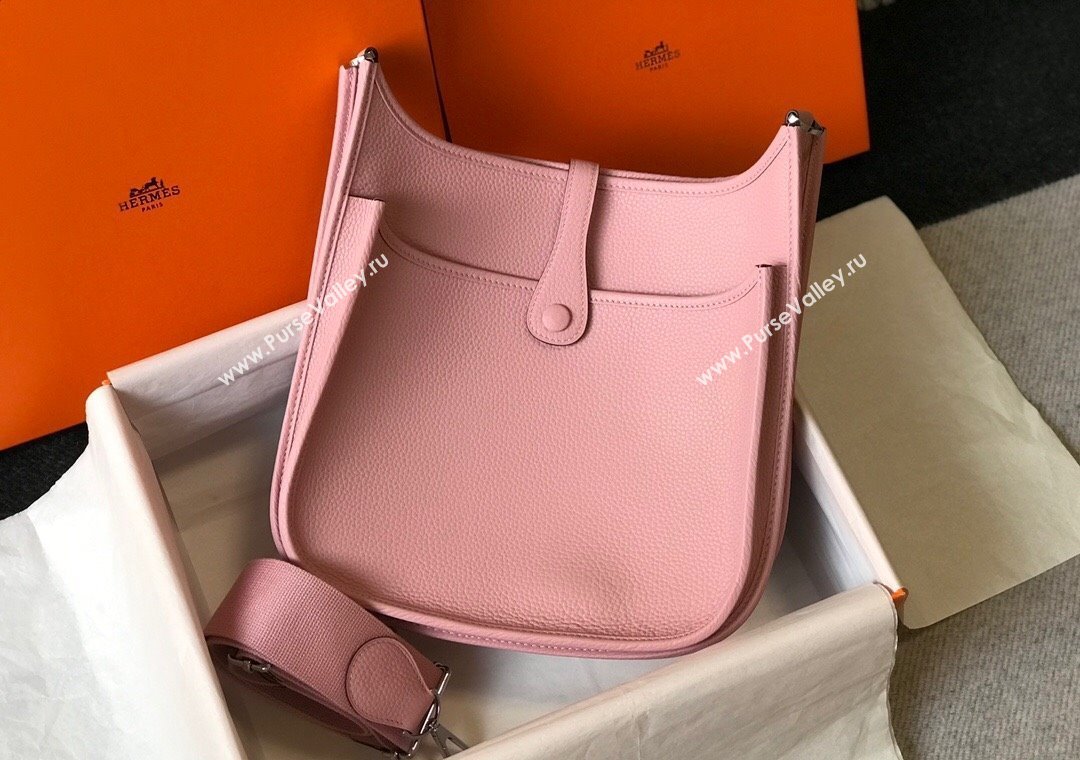 Hermes Evelyne Bag 29cm in Togo Calfskin Leather Cream Shake Pink 2025 (FL-250808137)