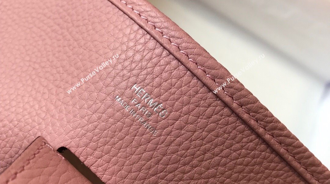 Hermes Evelyne Bag 29cm in Togo Calfskin Leather Cream Shake Pink 2025 (FL-250808137)