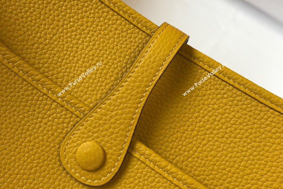 Hermes Evelyne Bag 29cm in Togo Calfskin Leather Amber Yellow 2025 (FL-250808138)
