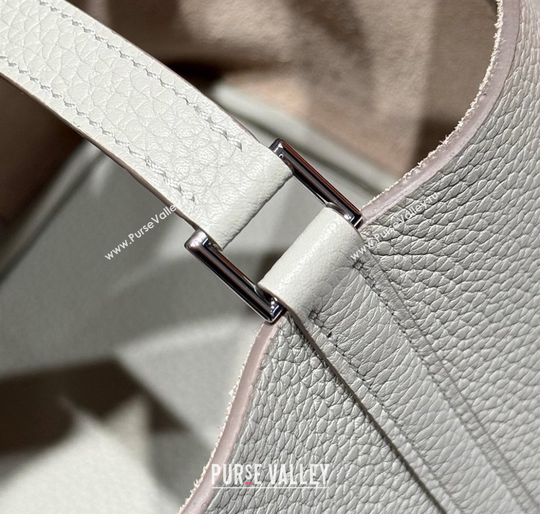Hermes Picotin Lock Bag 22cm in Togo Calfskin Leather Pearly Grey 2025 (FL-250808156)