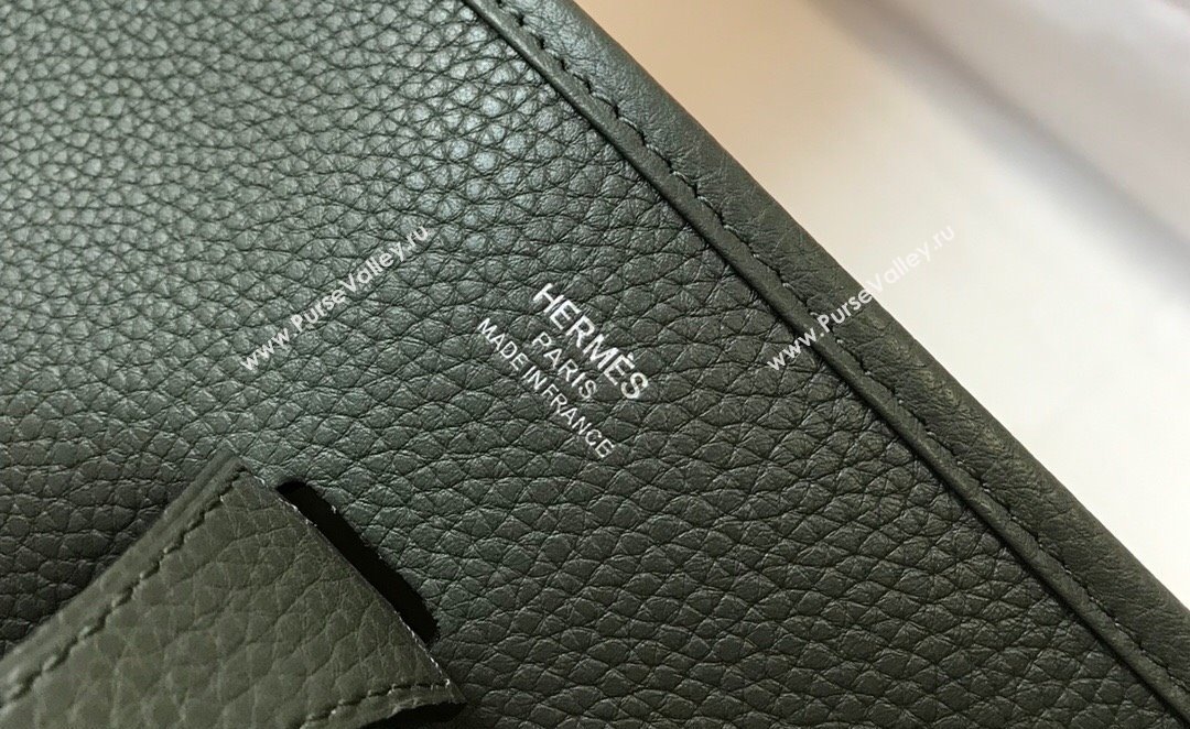 Hermes Evelyne Bag 29cm in Togo Calfskin Leather Almond Green 2025 (FL-250808140)
