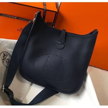 Hermes Evelyne Bag 29cm in Togo Calfskin Leather Stone Blue 2025 (FL-250808141)