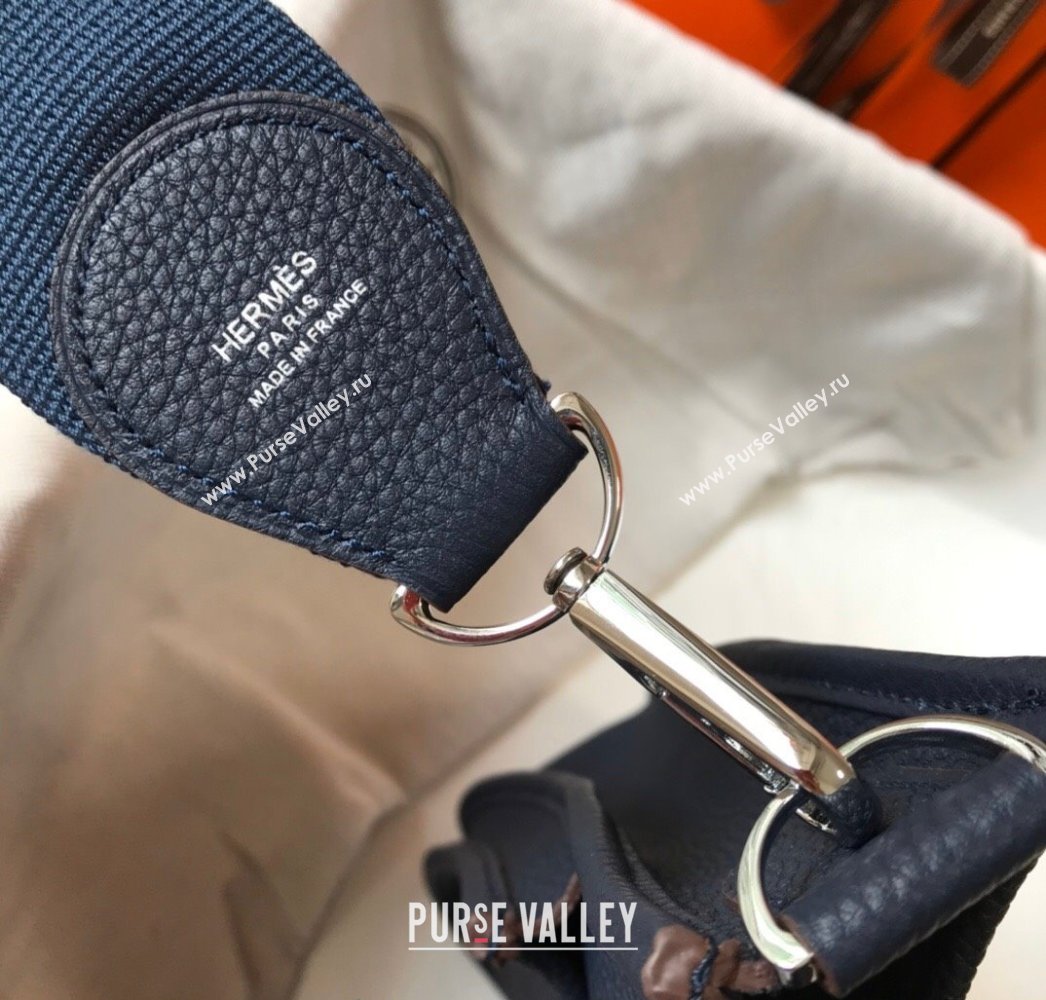 Hermes Evelyne Bag 29cm in Togo Calfskin Leather Stone Blue 2025 (FL-250808141)