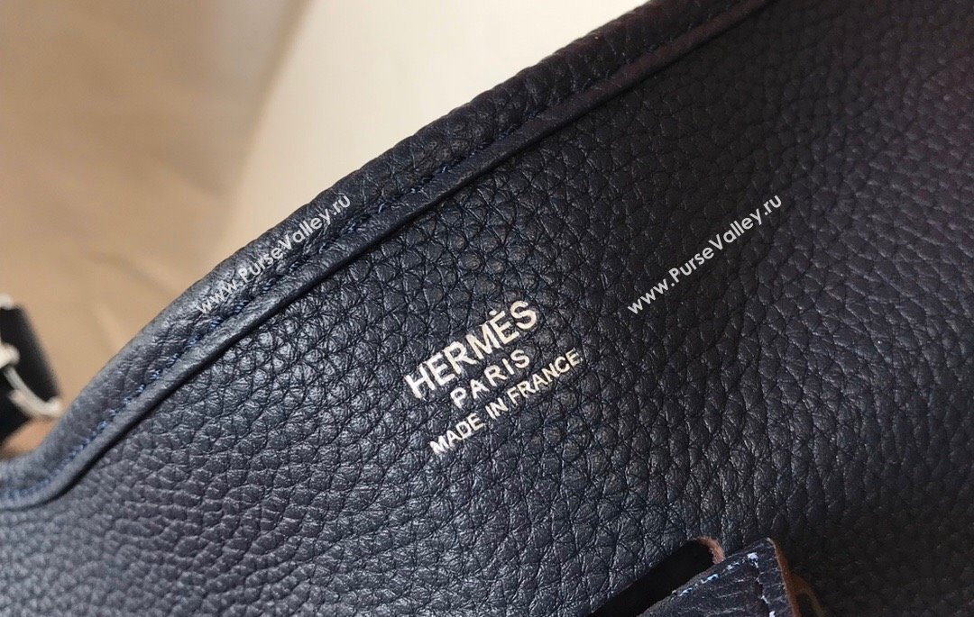 Hermes Evelyne Bag 29cm in Togo Calfskin Leather Stone Blue 2025 (FL-250808141)