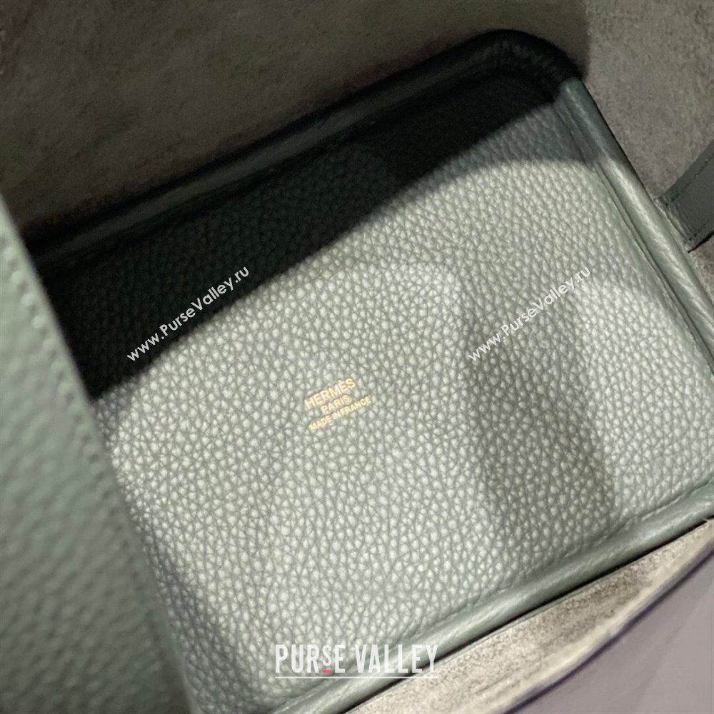 Hermes Picotin Lock Mini Bag 18cm in Togo Calfskin Leather Almond Green 2025 (FL-250809020)