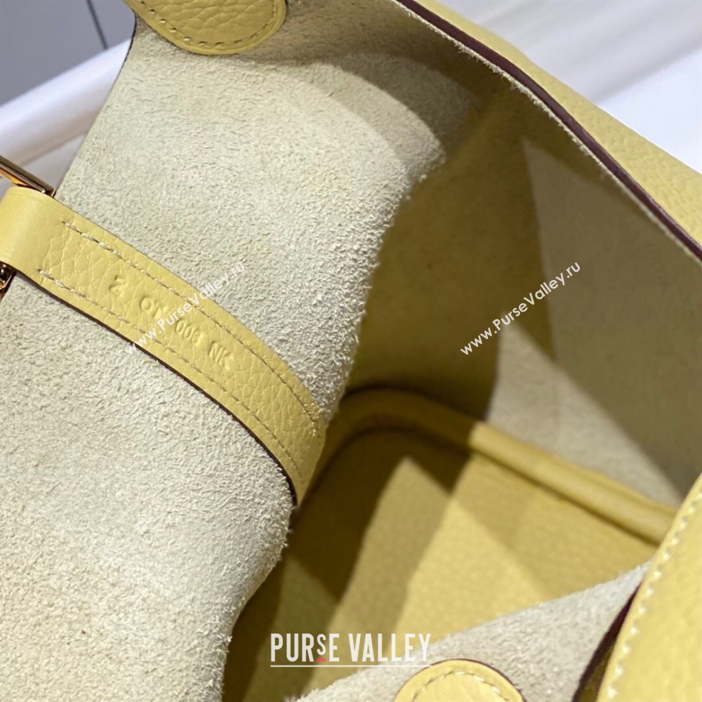 Hermes Picotin Lock Mini Bag 18cm in Togo Calfskin Leather Chick Yellow 2025 (FL-250809025)