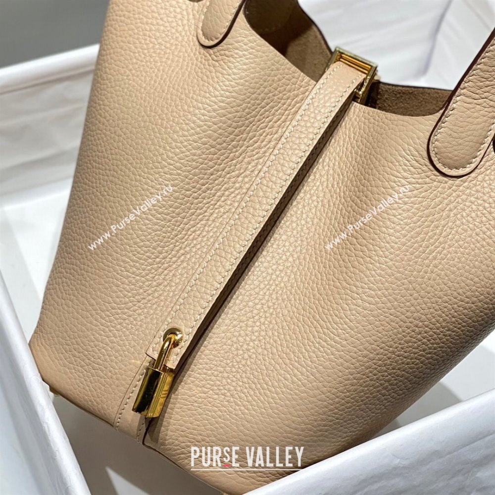 Hermes Picotin Lock Mini Bag 18cm in Togo Calfskin Leather Coat Grey 2025 (FL-250809026)