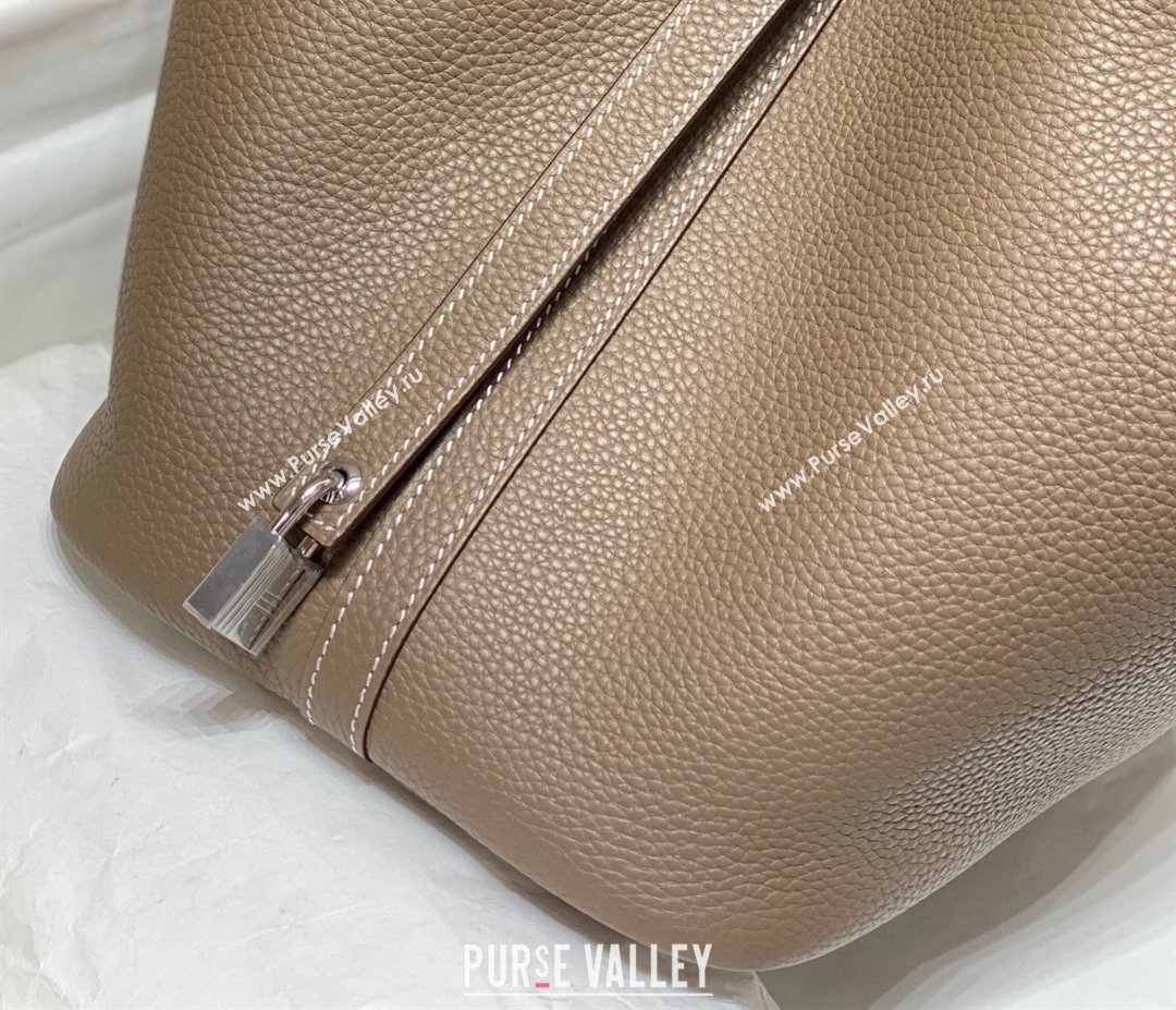 Hermes Picotin Lock Mini Bag 18cm in Togo Calfskin Leather Elephant Grey 2025 (FL-250809029)