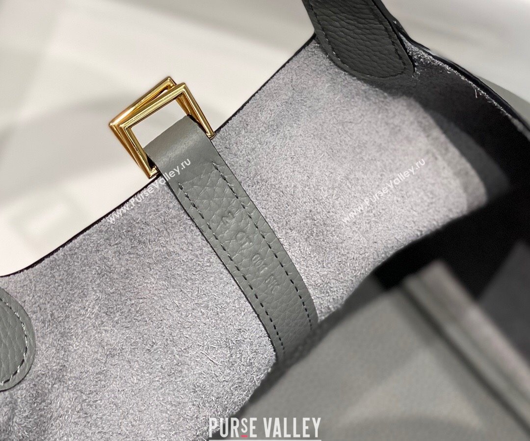 Hermes Picotin Lock Mini Bag 18cm in Togo Calfskin Leather Cloud Grey 2025 (FL-250809031)