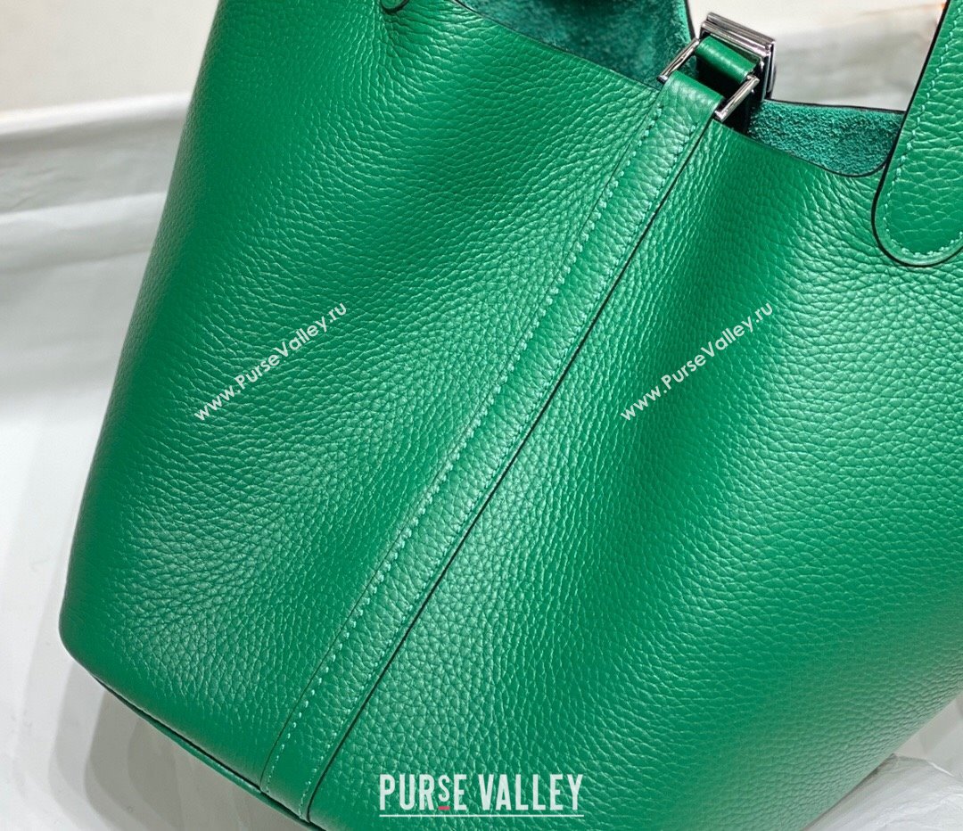 Hermes Picotin Lock Mini Bag 18cm in Togo Calfskin Leather Emerald Green 2025 (FL-250809033)