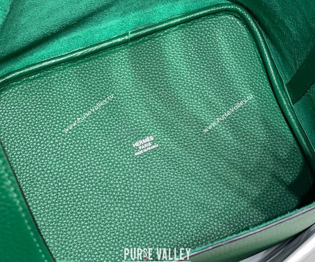 Hermes Picotin Lock Mini Bag 18cm in Togo Calfskin Leather Emerald Green 2025 (FL-250809033)