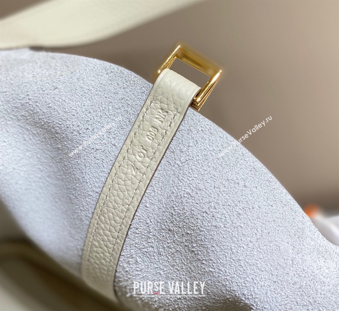 Hermes Picotin Lock Mini Bag 18cm in Togo Calfskin Leather Wool White 2025 (FL-250809034)