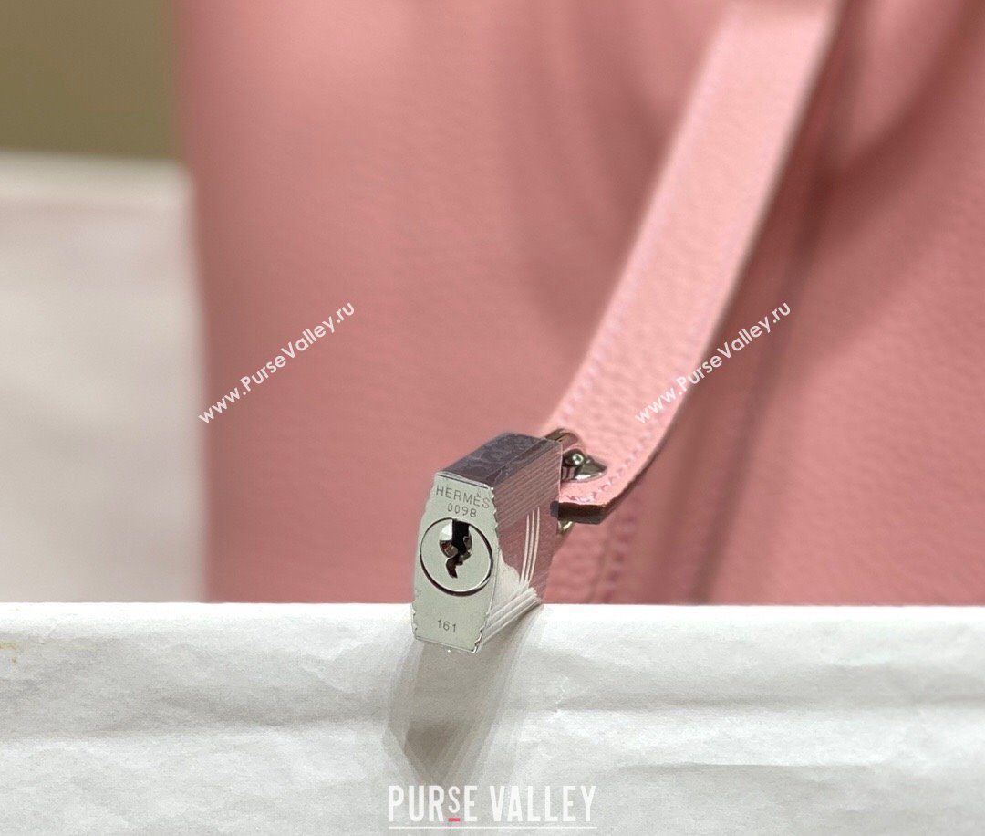 Hermes Picotin Lock Mini Bag 18cm in Togo Calfskin Leather Pink/Silver 2025 (FL-250809036)