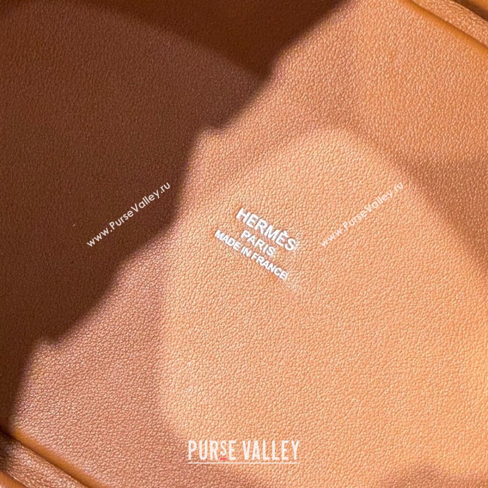 Hermes Picotin Lock Mini Bag 18cm in Plaid Canvas and Calfskin Brown 2025 ( Half Handmade) (FL-250809039)