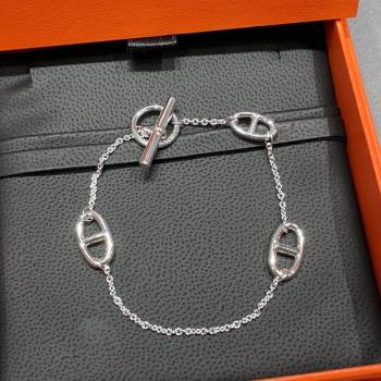 Hermes Farandole Chain Bracelet Silver 2025 H0917021 (YF-250917021)