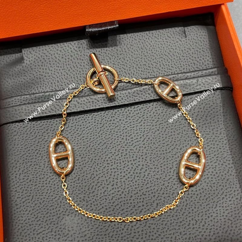Hermes Farandole Chain Bracelet Gold 2025 H0917021 (YF-250917022)