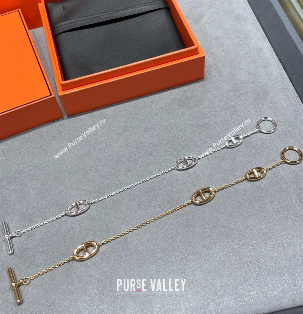 Hermes Farandole Chain Bracelet Gold 2025 H0917021 (YF-250917022)