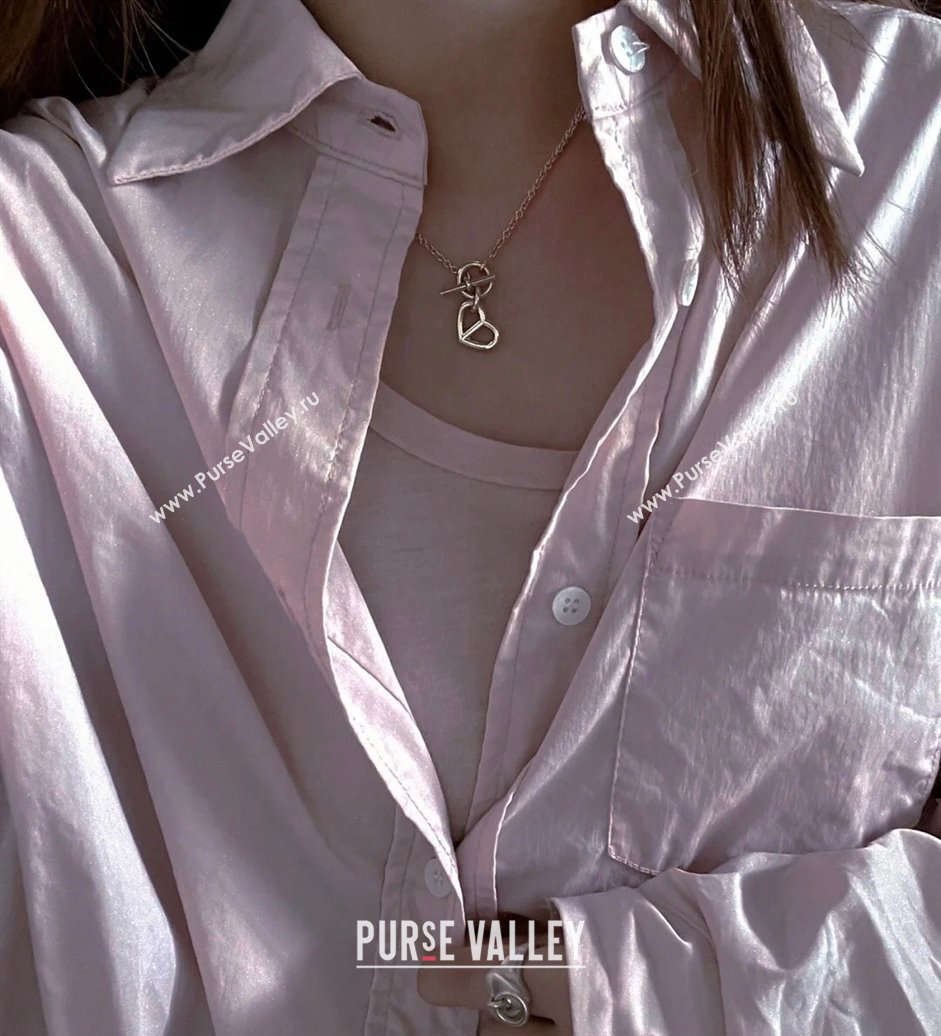 Hermes Cache-Coeur Amulette Pendant Necklace Silver 2025 (YF-250917028)