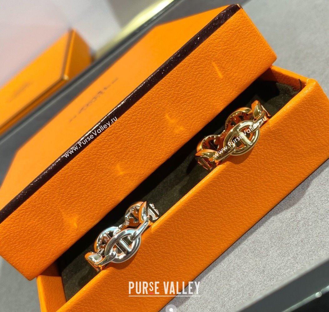 Hermes Chaine dancre Enchainee finger ring Gold 2025 H0917017 (YF-250917017)