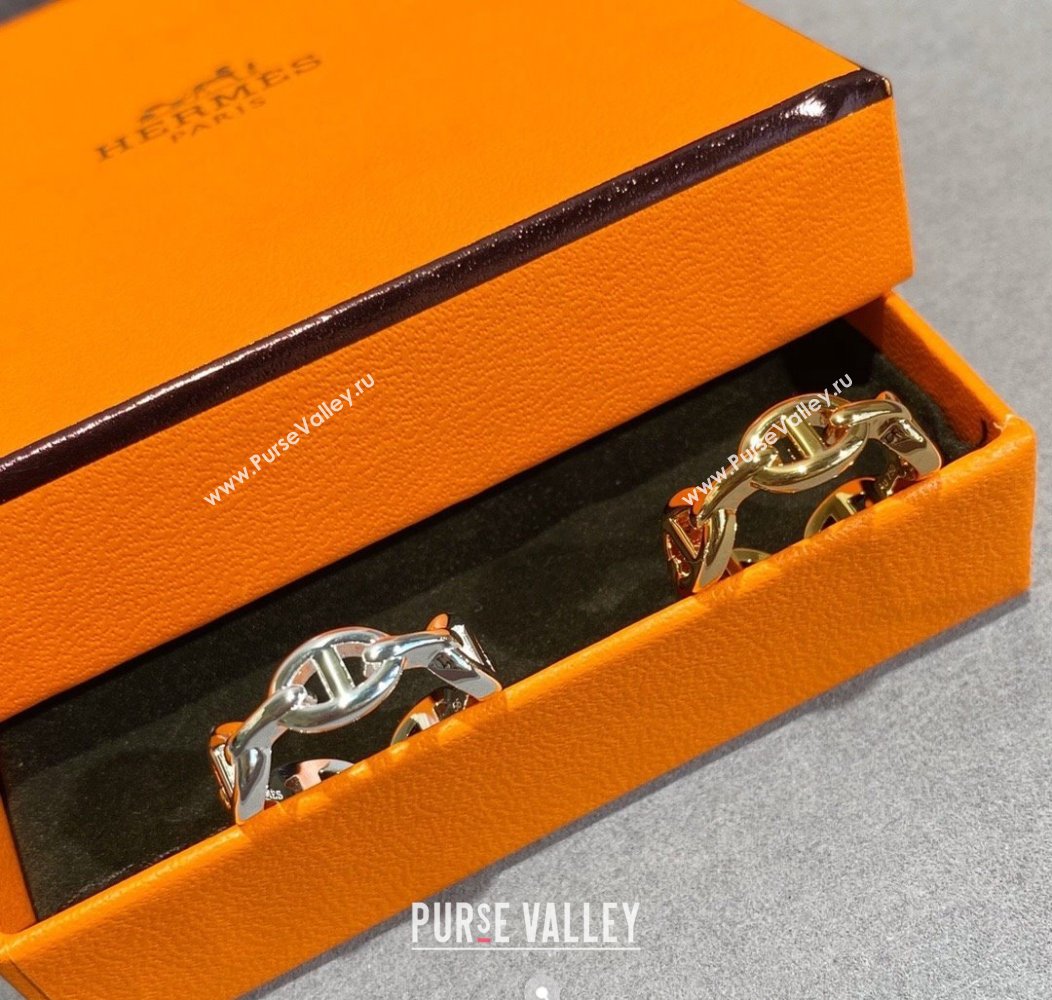 Hermes Chaine dancre Enchainee finger ring Gold 2025 H0917017 (YF-250917017)