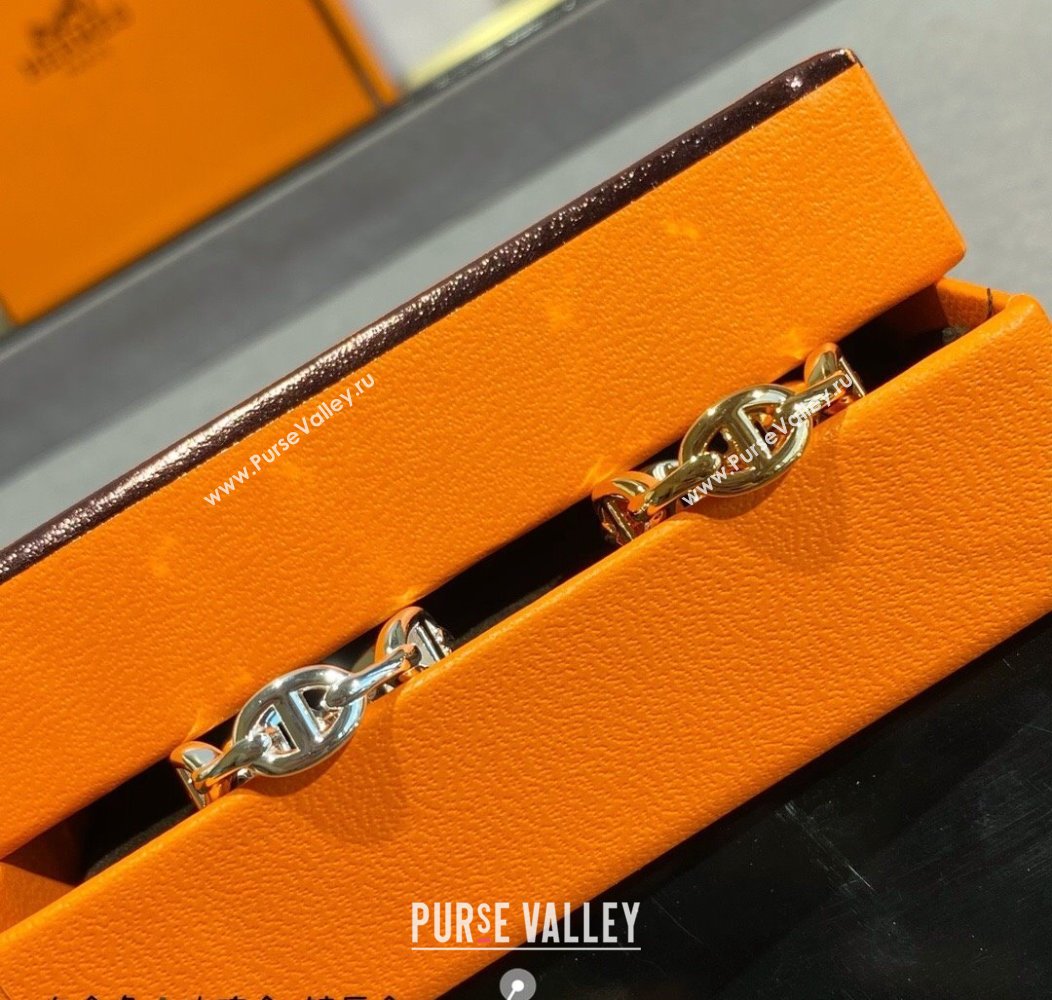 Hermes Chaine dancre Enchainee finger ring Silver 2025 H0917017 (YF-250917018)