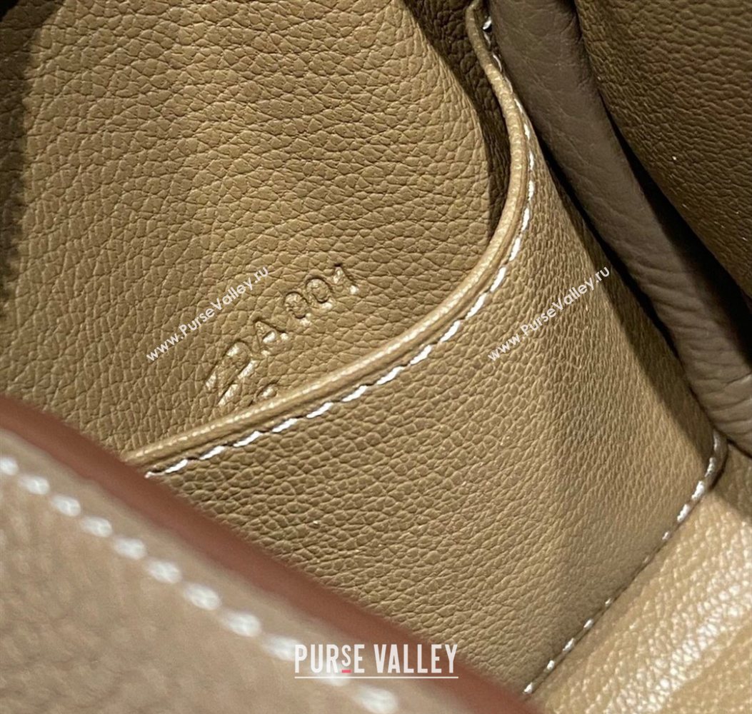 Hermes Lindy Mini Bag 19cm in Litchee-Grainy Togo Calfskin Leather Elephant Grey/Gold 2025 (FL-251008024)